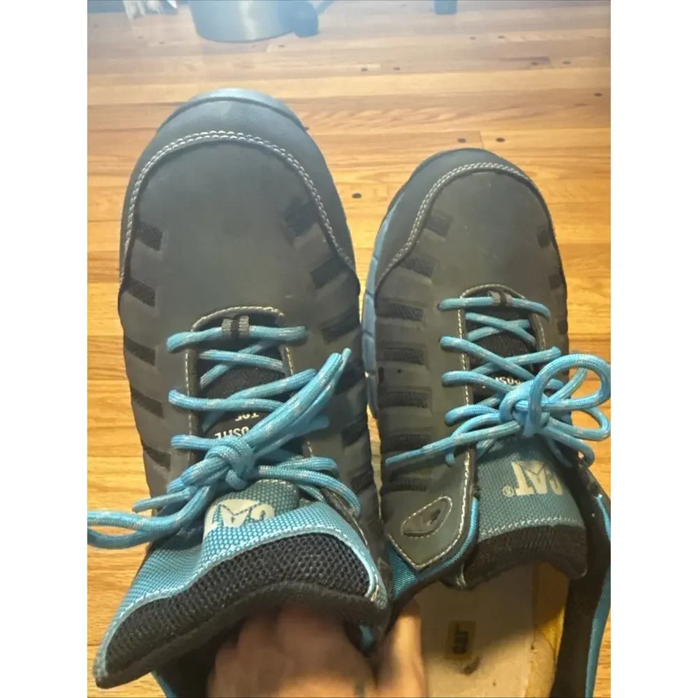 CAT Chromatic Composite Toe Work Shoes Womens 13 Blue EH Slip Resistant P90691